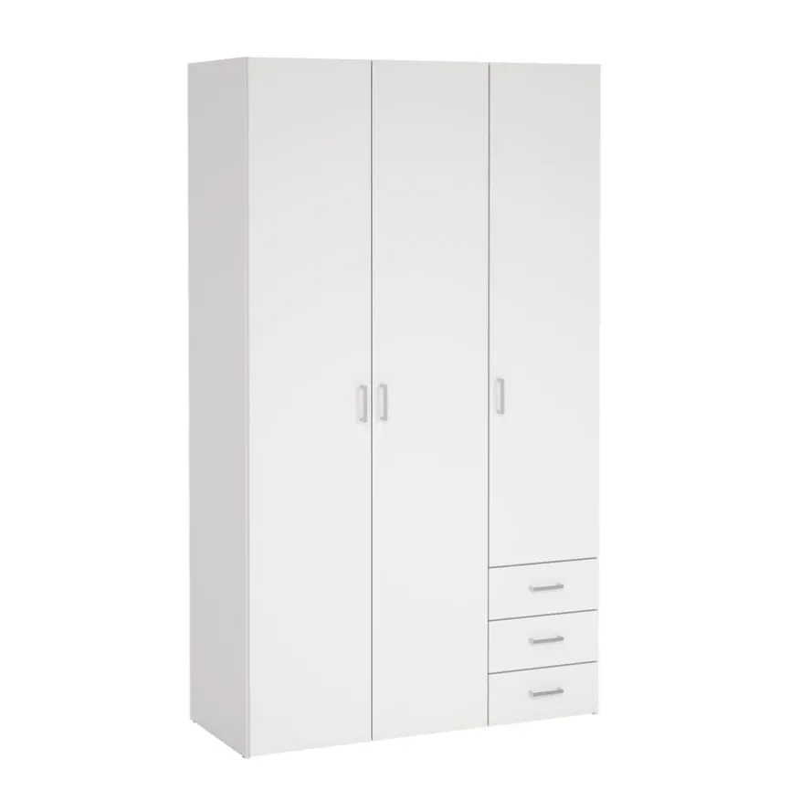 Kledingkast Harper Wit - 116x201x50 cm