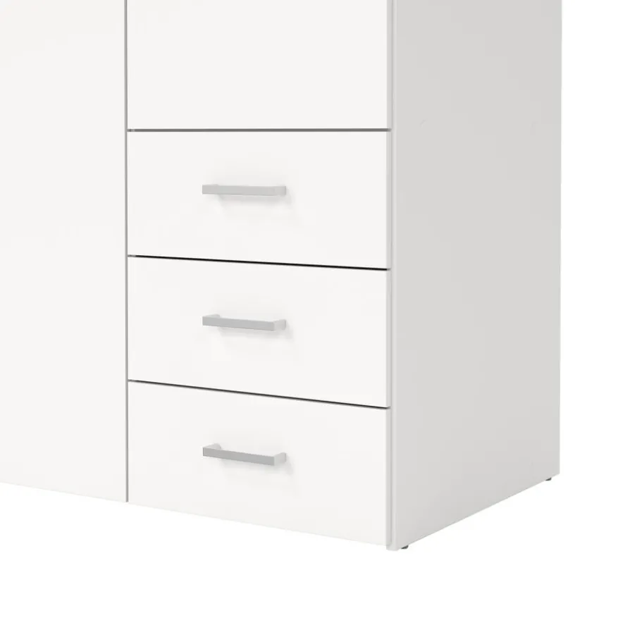 Kledingkast Harper Wit - 116x201x50 cm