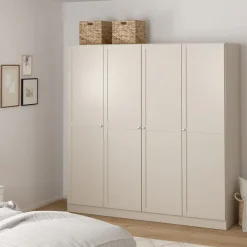 Kledingkast Indy Taupe - 196x200x62 cm