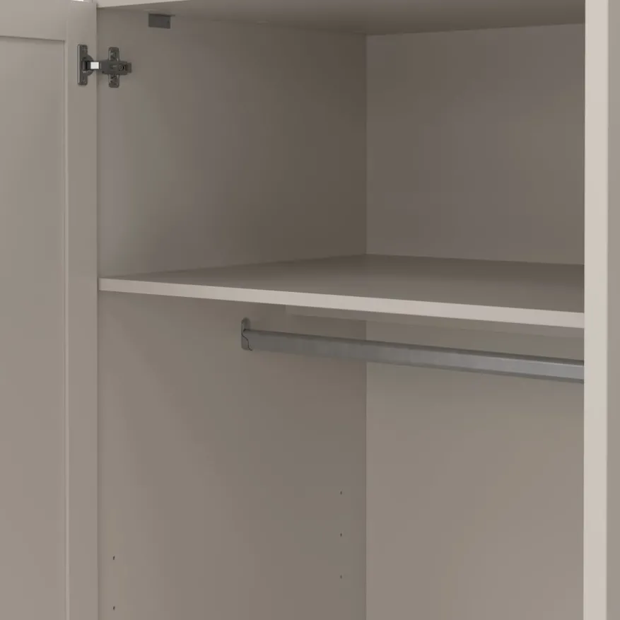 Kledingkast Indy Taupe - 147x200x62 cm