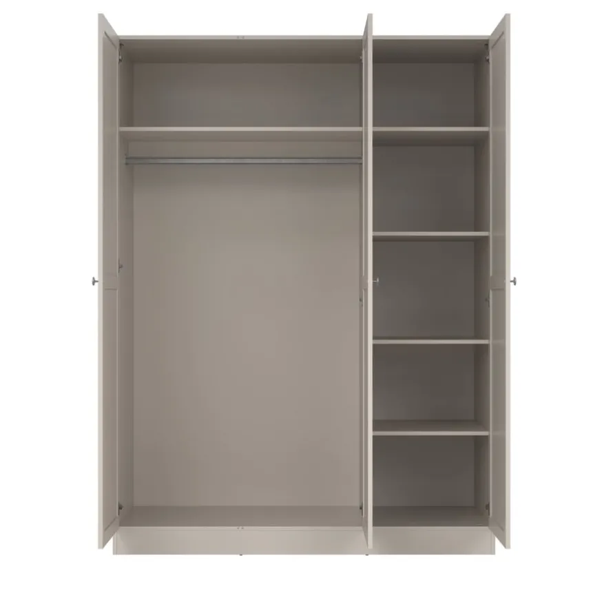 Kledingkast Indy Taupe - 147x200x62 cm