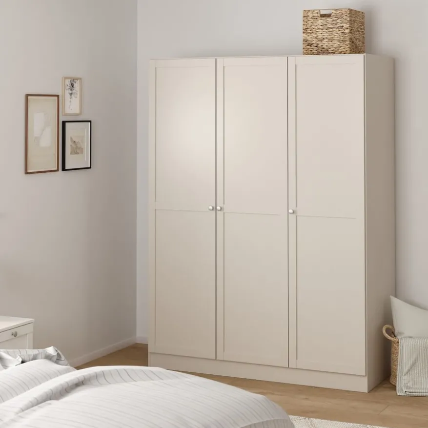 Kledingkast Indy Taupe - 147x200x62 cm