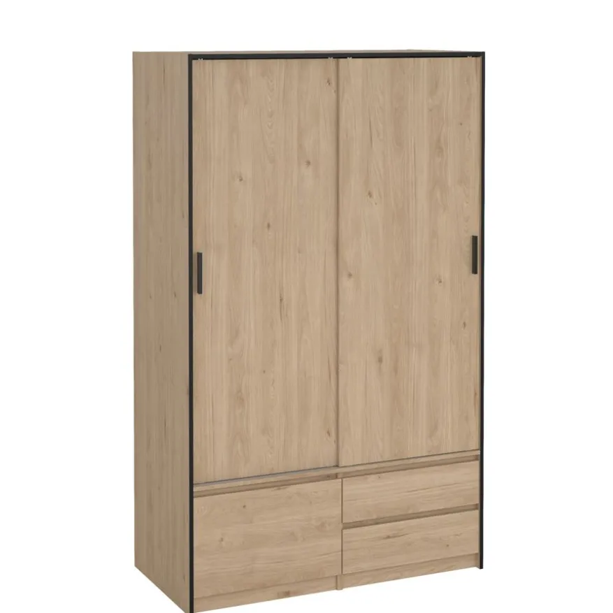 Kledingkast Jasper Eiken - 121x200x60 cm