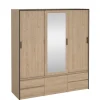 Kledingkast Jasper Eiken - 181x200x60 cm