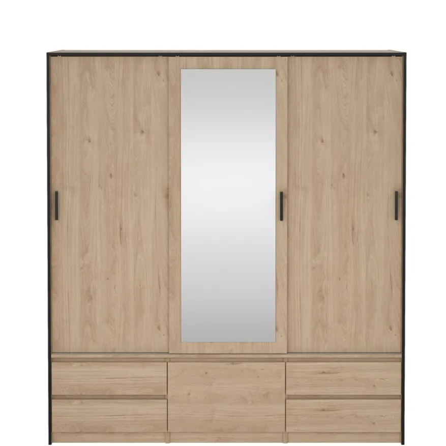 Kledingkast Jasper Eiken - 181x200x60 cm