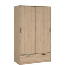 Kledingkast Jasper Eiken - 121x200x60 cm