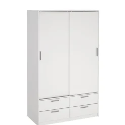 Kledingkast Jasper Wit - 121x200x60 cm