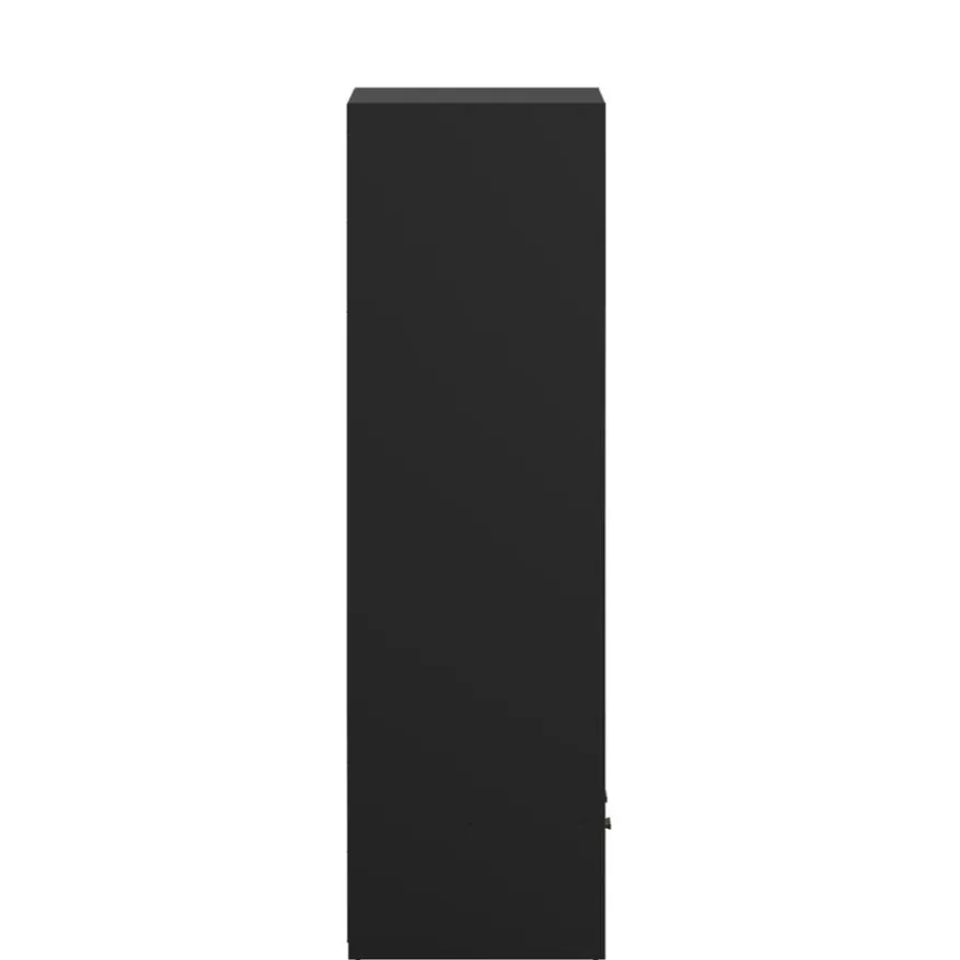 Kledingkast Jasper Zwart / Eiken - 121x200x60 cm