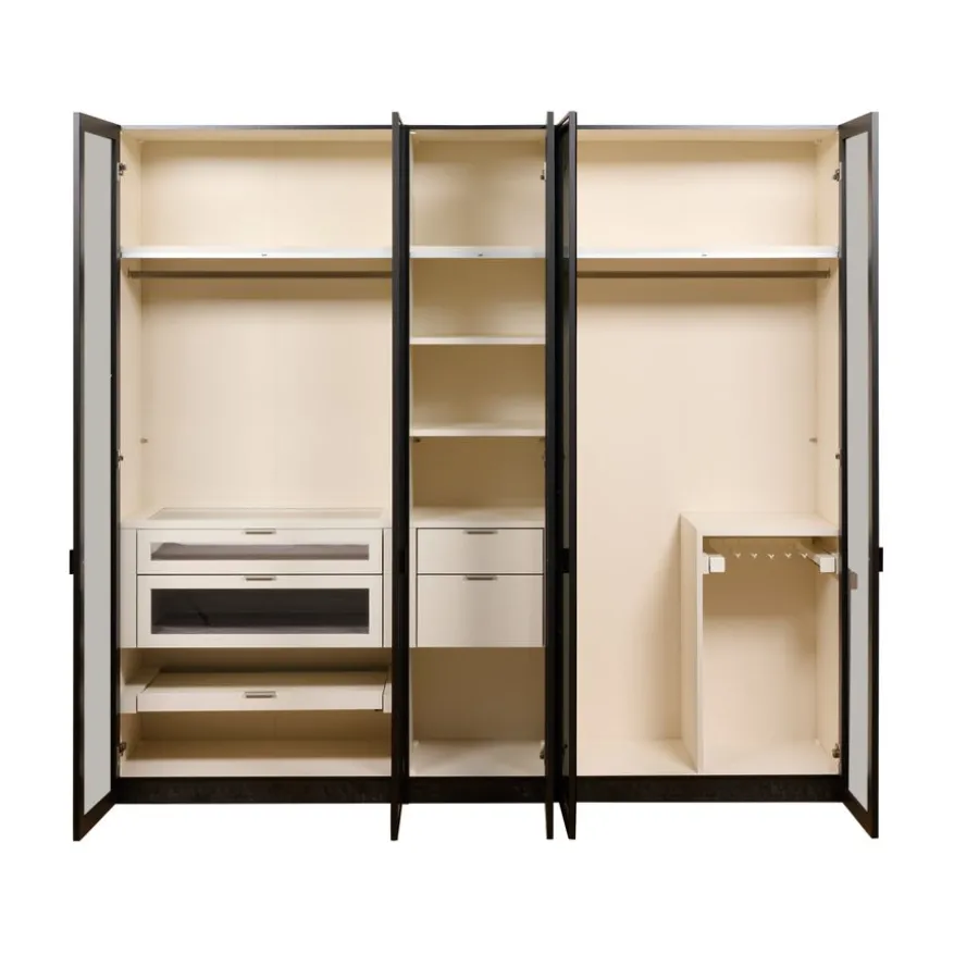 Kledingkast Legado Zwart - 250x236x57 cm