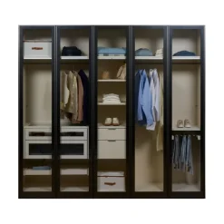 Kledingkast Legado Zwart - 250x236x57 cm