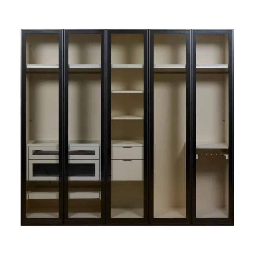 Kledingkast Legado Zwart - 250x236x57 cm