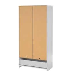 Kledingkast Luna Hoogglans Wit - 99x201x50 cm