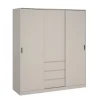 Kledingkast Luna Taupe - 177x201x60 cm