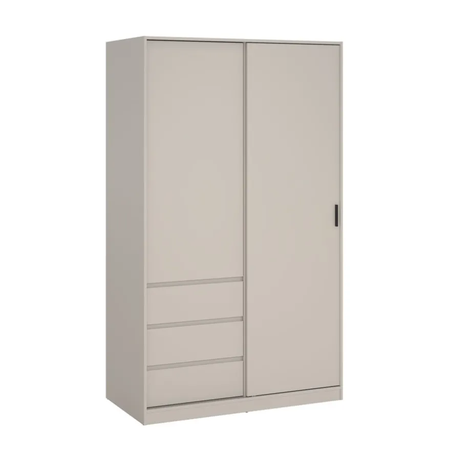 Kledingkast Luna Taupe - 119x201x60 cm