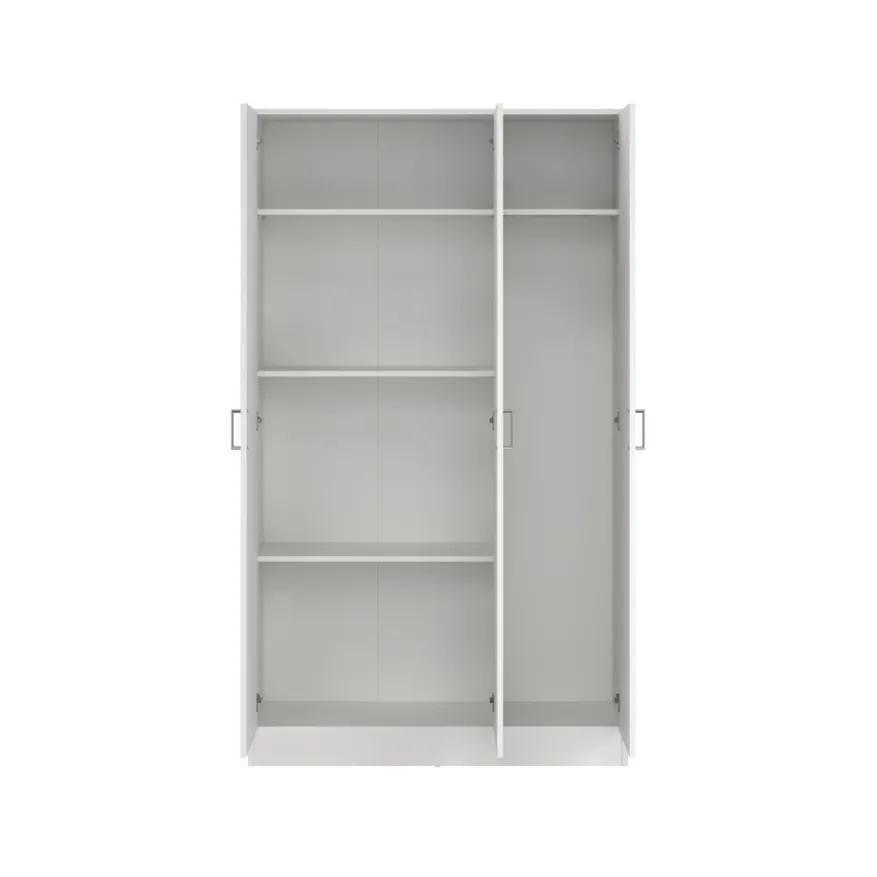 Kledingkast Miami Wit - 105x181x36 cm