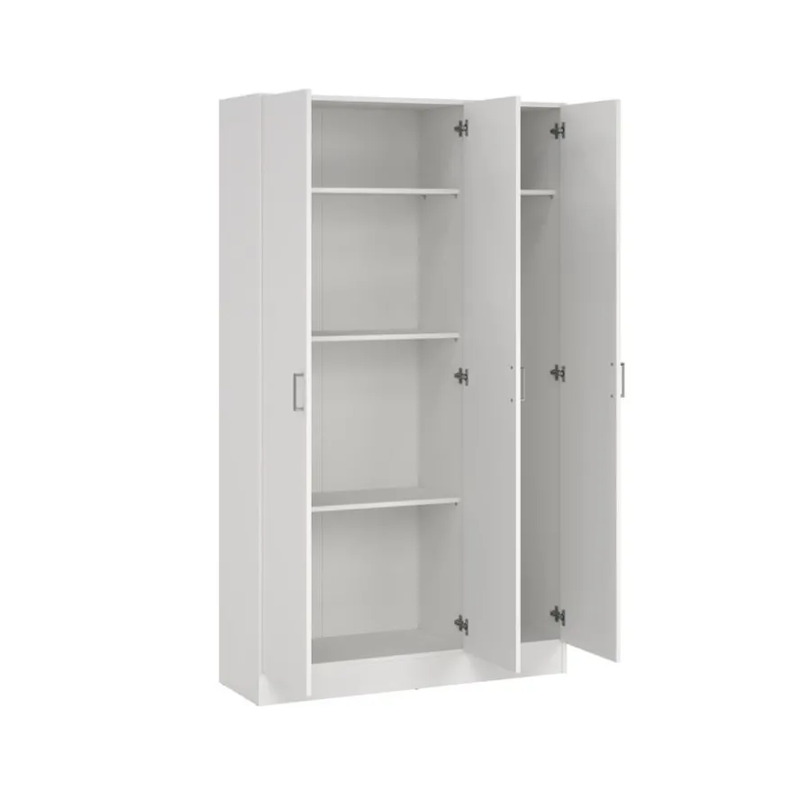 Kledingkast Miami Wit - 105x181x36 cm