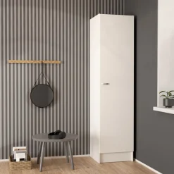 Kledingkast Miami Wit - 49x200x47 cm