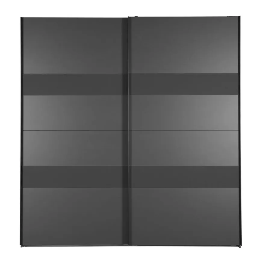 Kledingkast Mierlo Donkergrijs - 225x208x65 cm