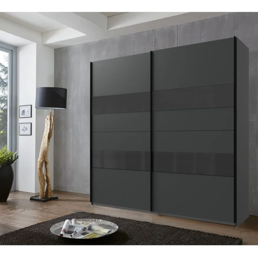 Kledingkast Mierlo Donkergrijs - 225x236x65 cm