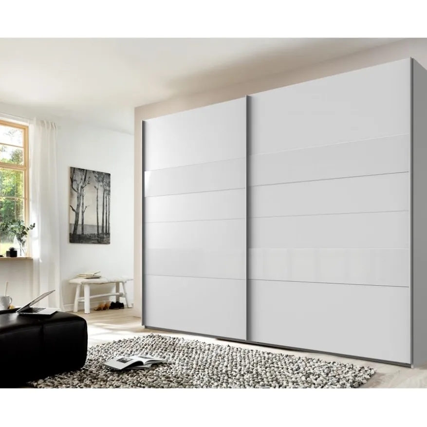 Kledingkast Mierlo Wit - 225x208x65 cm