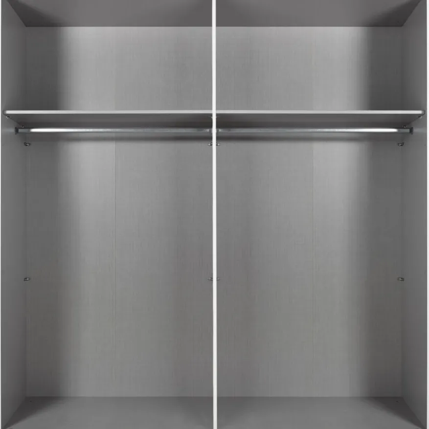 Kledingkast Oss Donkergrijs - 200x216x58 cm