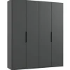 Kledingkast Oss Donkergrijs - 200x236x58 cm