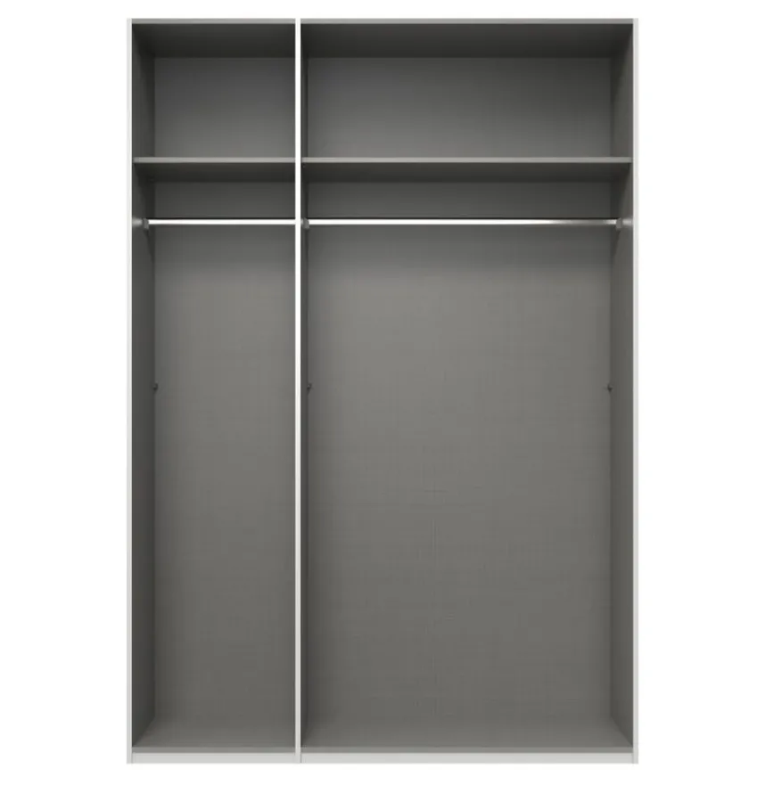 Kledingkast Oss Donkergrijs - 150x216x58 cm