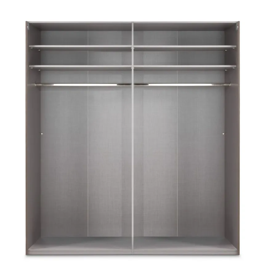 Kledingkast Oss Taupe - 200x236x65 cm