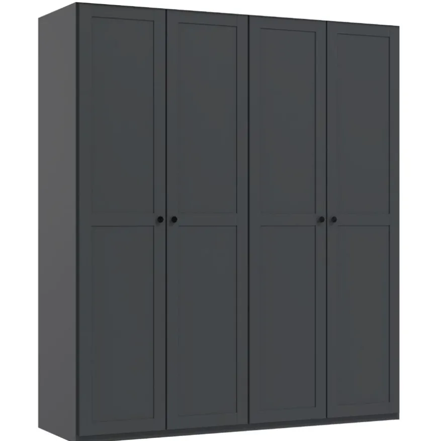 Kledingkast Tudela Donkergrijs - 180x210x58 cm