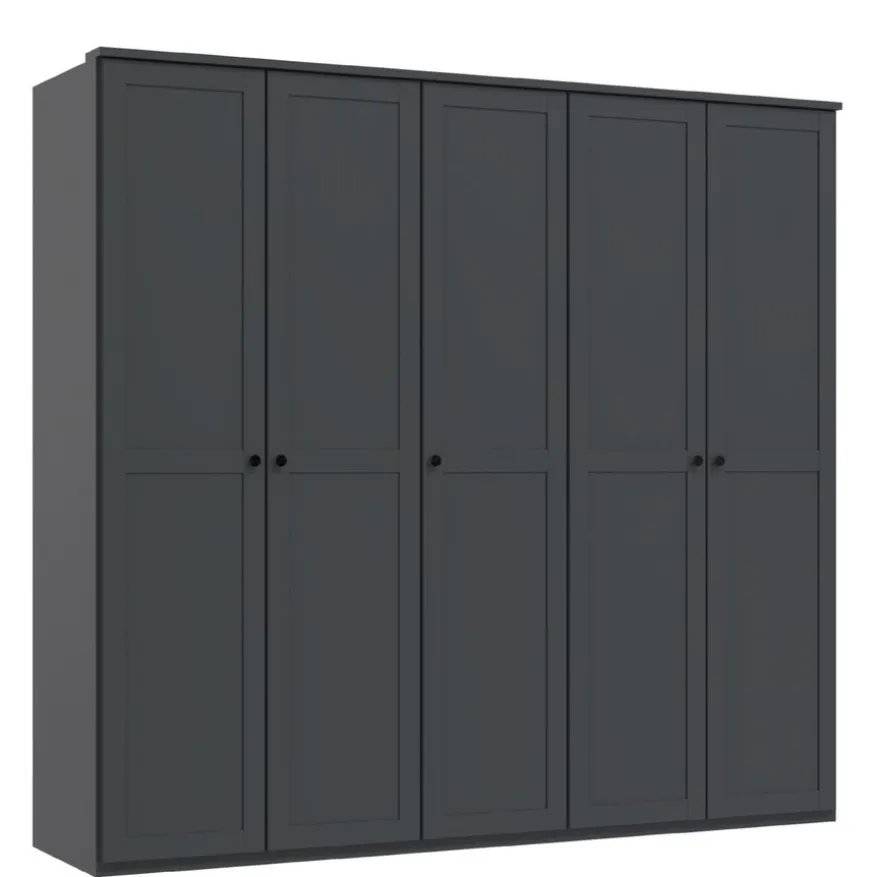 Kledingkast Tudela Donkergrijs - 225x210x58 cm