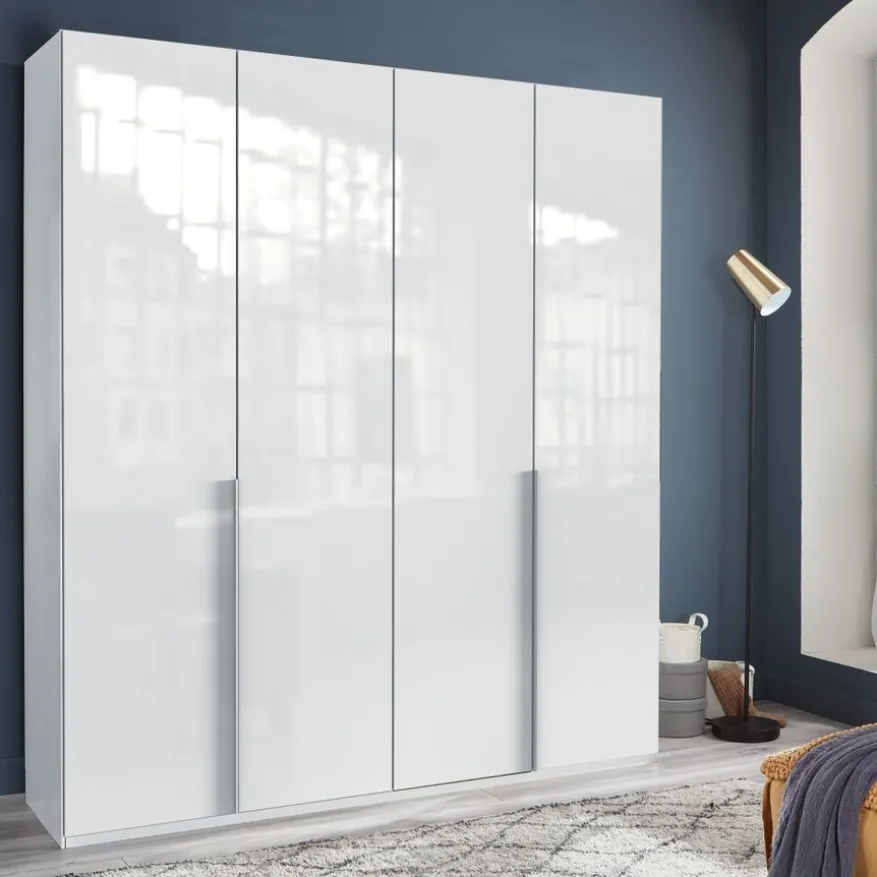 Kledingkast Tudela Hoogglans Wit - 180x210x58 cm