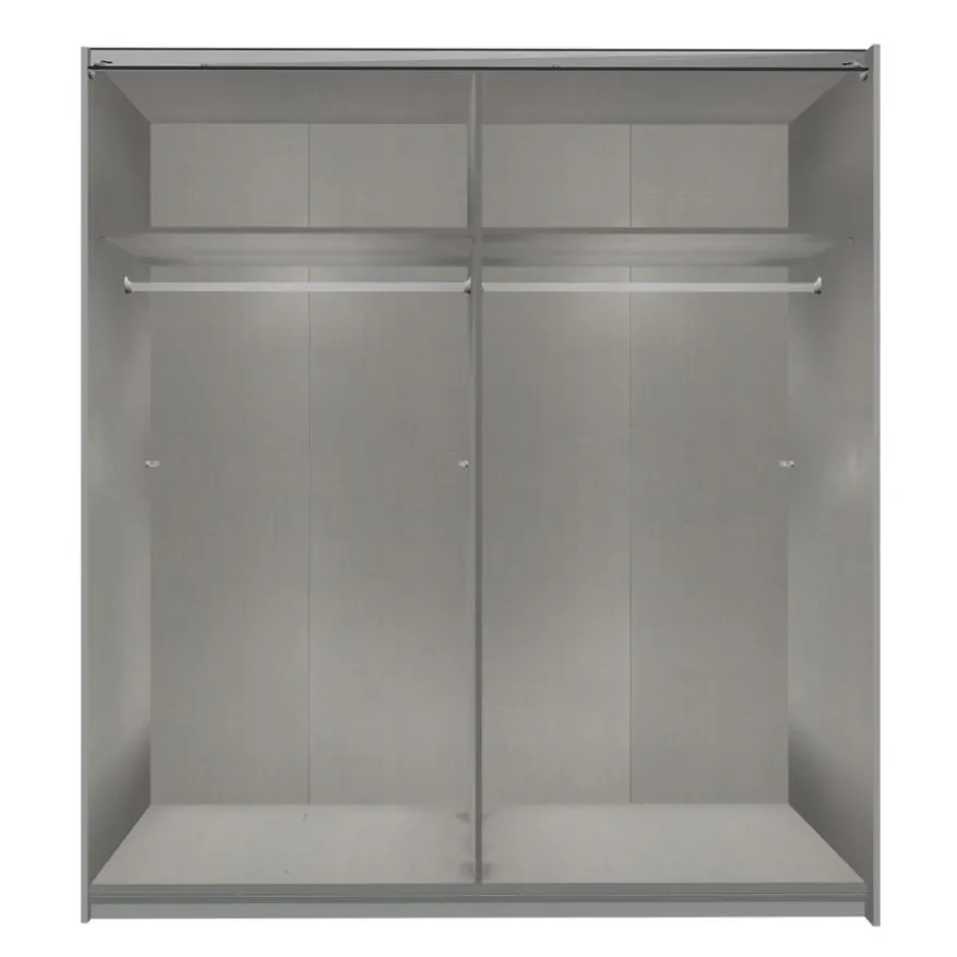 Kledingkast Tudela Hoogglans Wit - 180x210x58 cm