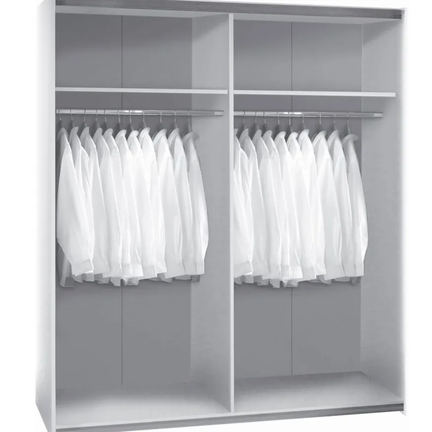 Kledingkast Victor Wit - 170x195x59 cm