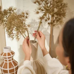Kunstbloem Heracleum Bruin - 80 cm