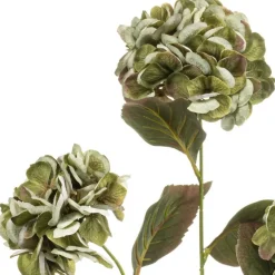 Kunstbloem Hydrangea Groen - 77 cm