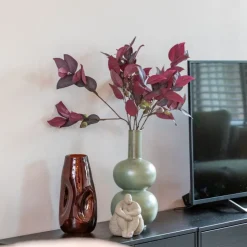Kunsttak Eucalyptus Rood - 80 cm