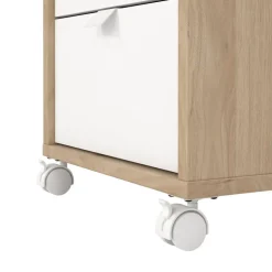 Ladekast Bram Eiken / Wit - 41x61x49 cm