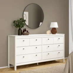 Ladekast Dallas Wit - 160x80x39 cm