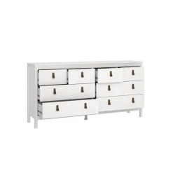 Ladekast Dallas Wit - 160x80x39 cm
