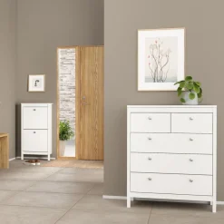 Ladekast Dallas Wit - 83x99x39 cm