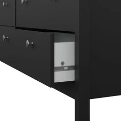Ladekast Dallas Zwart - 160x80x39 cm
