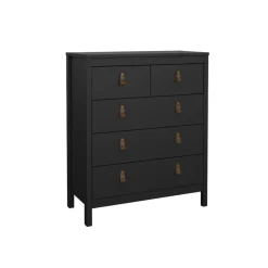 Ladekast Dallas Zwart - 83x99x39 cm