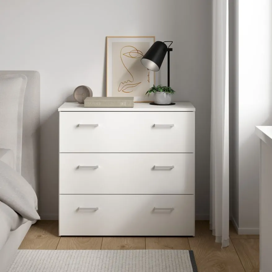 Ladekast Harper Wit - 75x70x36 cm