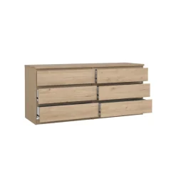 Ladekast Luna Eiken - 154x71x50 cm