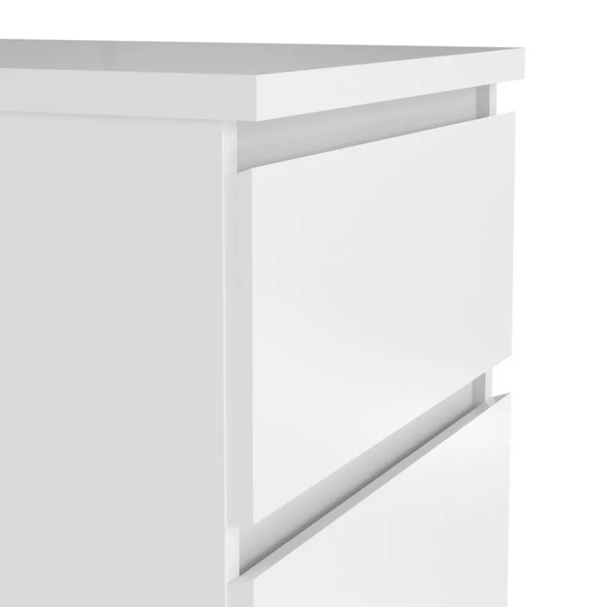 Ladekast Luna Hoogglans Wit - 41x112x50 cm