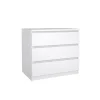 Ladekast Luna Hoogglans Wit - 77x71x50 cm