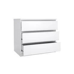 Ladekast Luna Hoogglans Wit - 77x71x50 cm