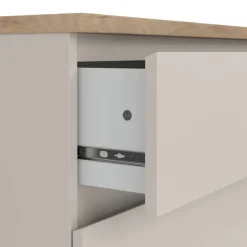 Ladekast Luna Taupe / Eiken - 77x71x50 cm