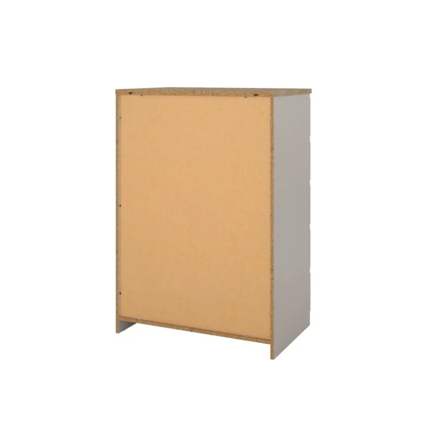 Ladekast Luna Taupe / Eiken - 77x112x50 cm