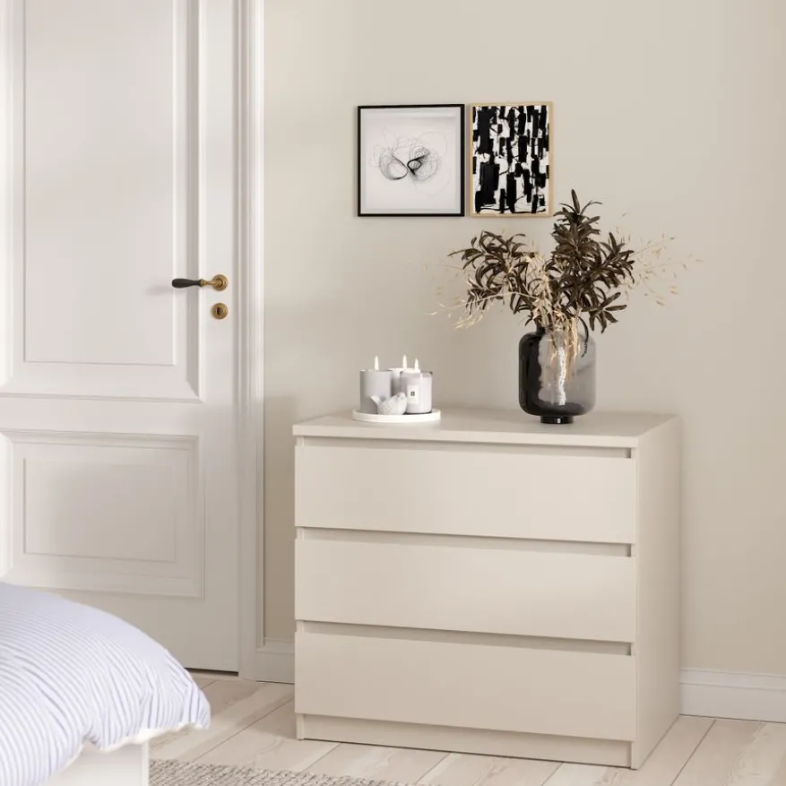 Ladekast Luna Taupe - 77x71x50 cm